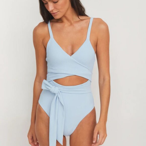 NWT: Citrine Swim Amelia Ribbed One Piece Sizes: Small and XL - Picture 2 of 10